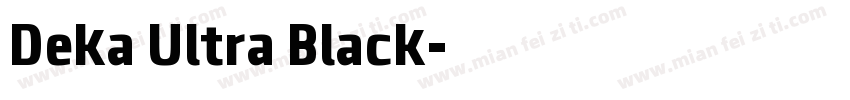 Deka Ultra Black字体转换